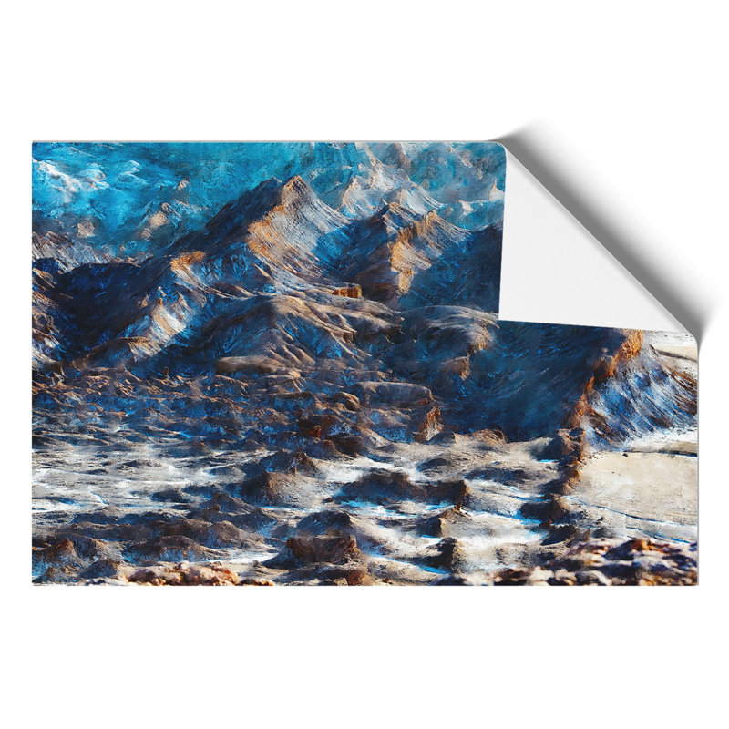 The Atacama Desert Chile Painting - Frameless Print, 42cm H x 59cm W x 0.1cm D