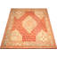 One-of-a-Kind Hand-Knotted 1900s 16'10" x 19'6" Wool Area Rug in Red/Ivory/Yellow