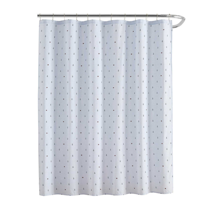 Rideau de douche Tommy Hilfiger, Bleu à pois