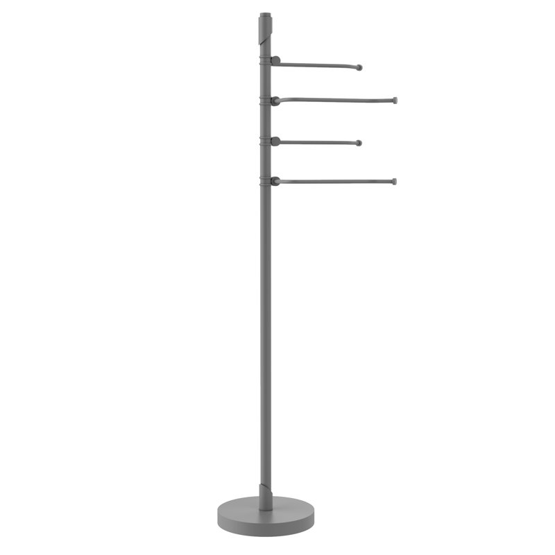 Porte-serviettes sur pied Southbeach, Gris mat