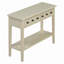 Table d'entrée avec 2 tiroirs, console rustique-1240224048