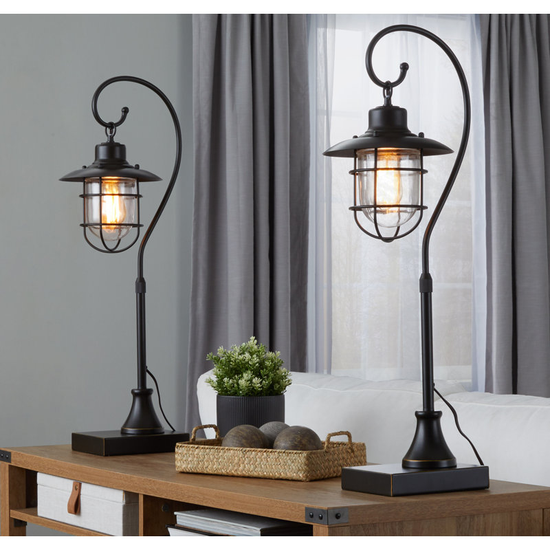 Lampe de table en métal Haffey