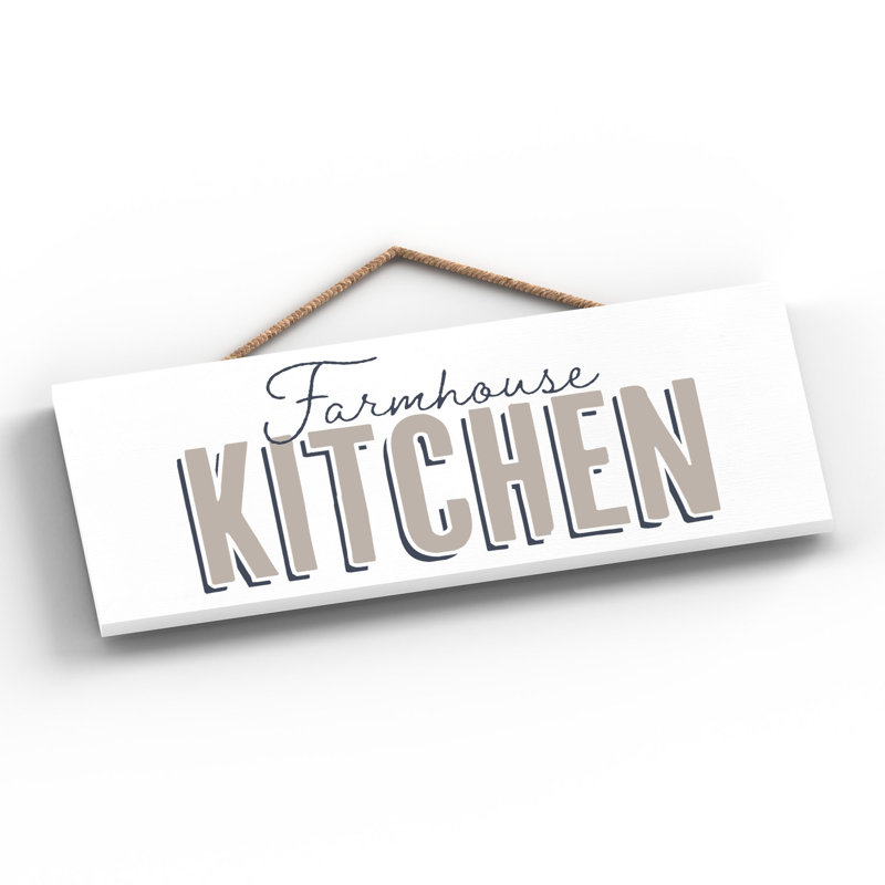 Vivid Squid Wholesale Farmhouse Kitchen - No Frame Print on Wood