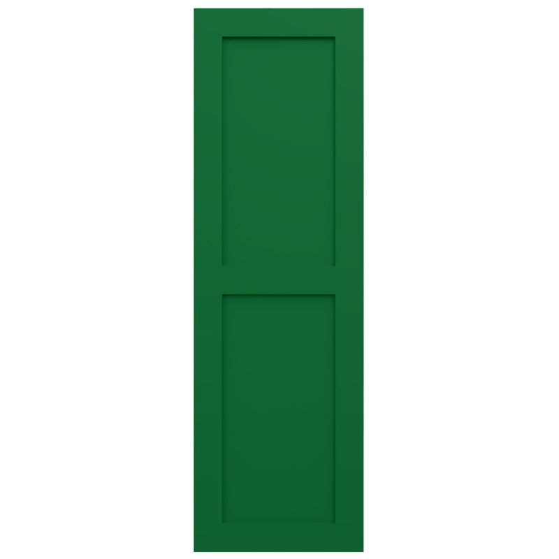 Deux volets plats égaux EnduraCore Composite, Vert Guignet, L 18 po, H 71 po