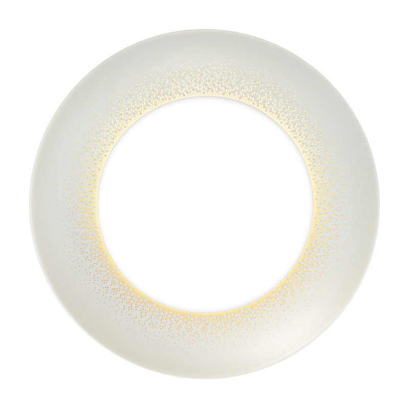 Souffle d' Or 10.92" Dinner Plate, Cream