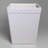 White Tufted Leather Bin