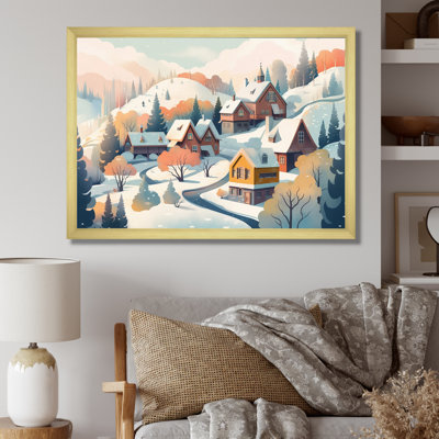 Winter Village IV sur toile