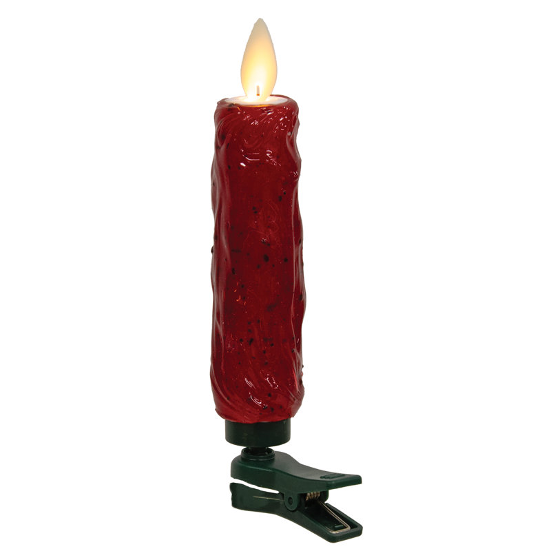 LED Dual Base Taper Ruby  Red