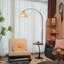 Lampadaires en noyer massif et fer sans forme