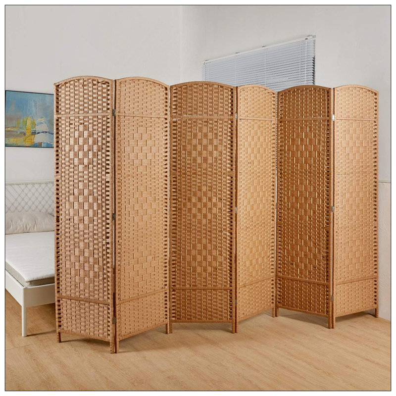 Paravent Roche, 6, Natural, 70.75" H x 106.25" W x 0.75" D