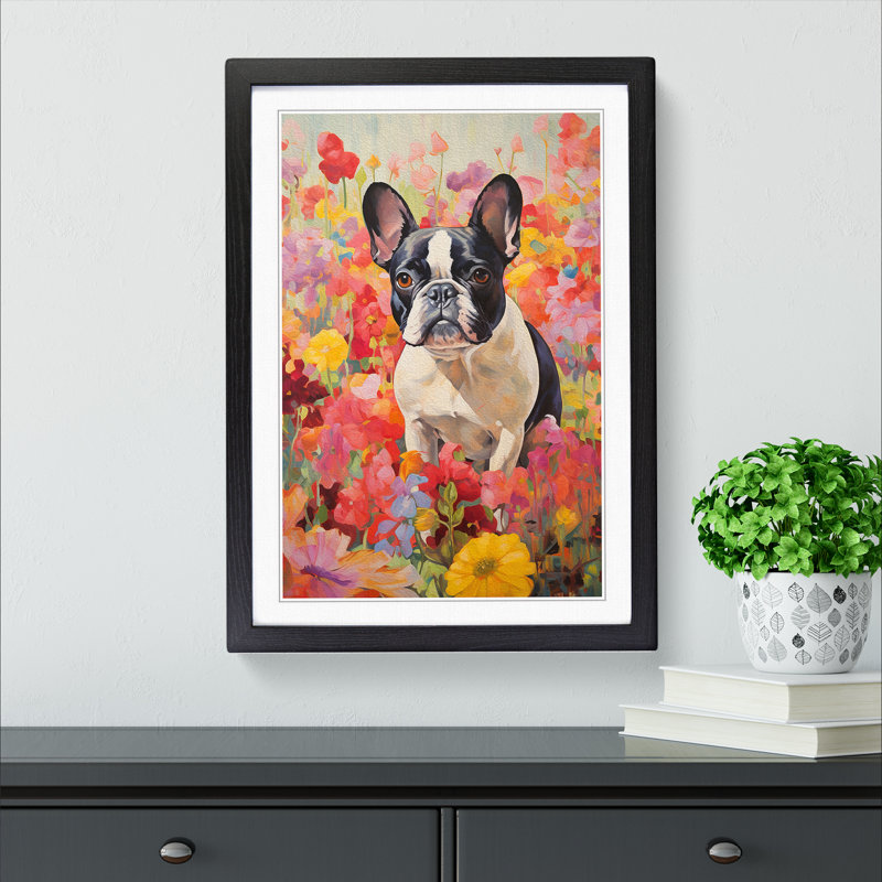 Single Picture Frame Print on Wood, Black Framed, 34cm H x 25cm W