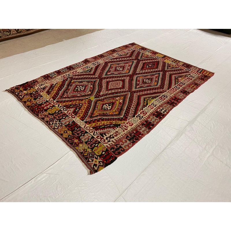 Tapis tribal anatolien fait à la main Kilim