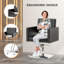 Fauteuil à cheveux en PVC et acier inoxydable