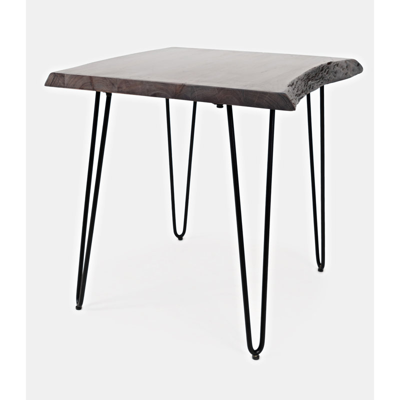 Gordonsville Solid Wood Top End Table, Slate