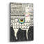  «Party Llama 1» par Chariklia Zarris, art mural en verre acrylique, 12 po x 16 po