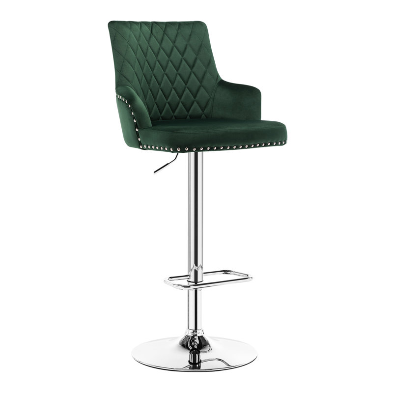 Tabouret de bar Damarri, Vert foncé