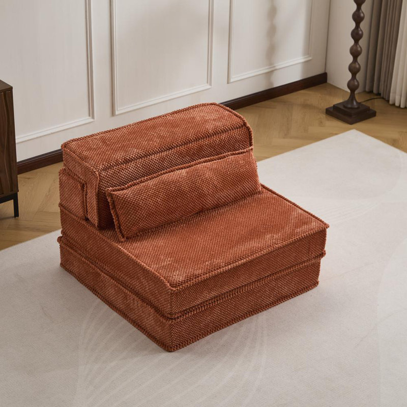 Floor Sofa Bed (Orange)