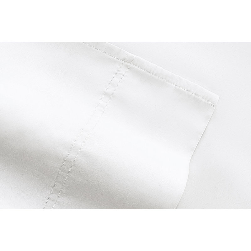 California King White Cotton Sheet Set