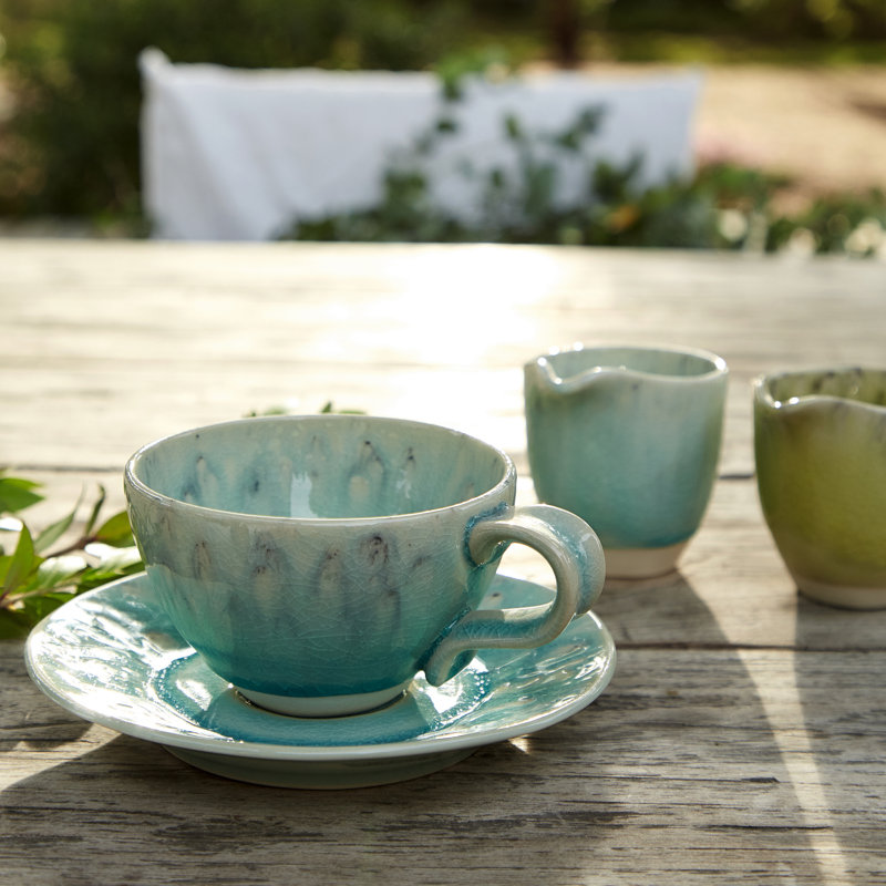 Madeira Stoneware Teacup, Cream