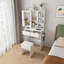Dressing Table with Mirror and Drawers and Storage Included