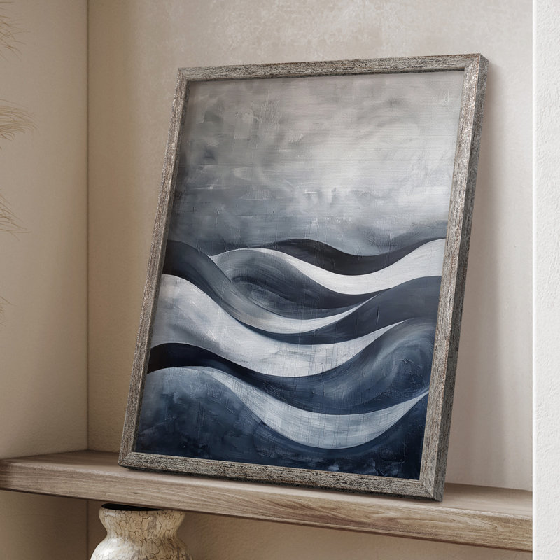 ABSTRACT Series CDLxxvii, reproduction encadrée - bois massif, H 30 po x l 24 po