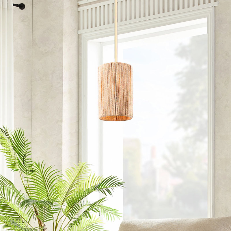 Luminaire suspendu tambour 1 lumière Stephane