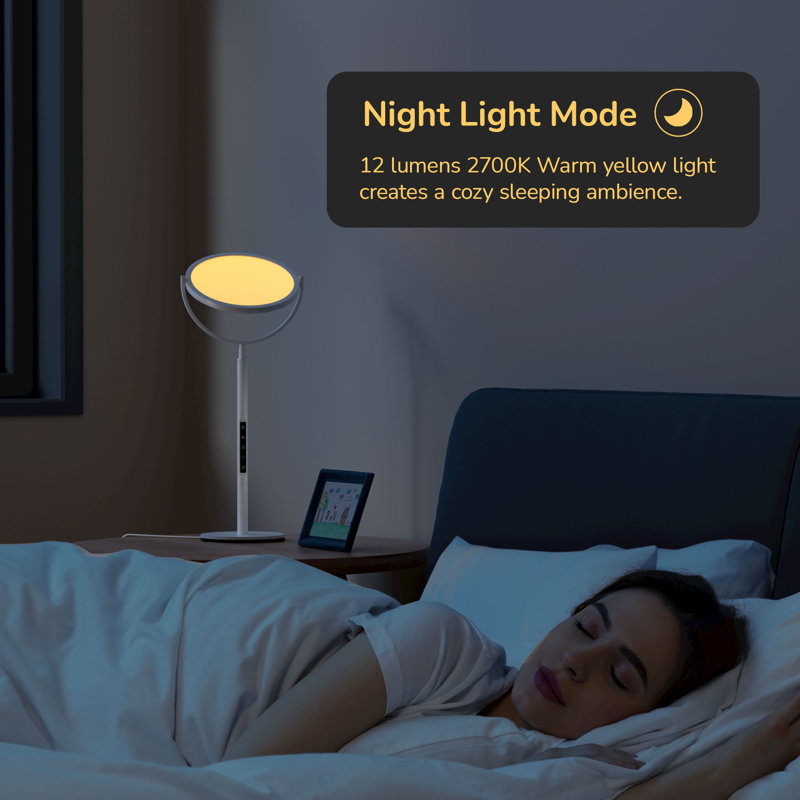 22 Inch Dimmable Led Table Lamp With Timer & Touch Control, Desk Lamp For Bedroom, Office, Reading, White