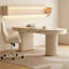 Bureau blanc crème en pierre frittée-842060381-842060378