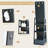 360° Rotating Jewelry Armoire with Full Length Mirror, LED Lighted Vanity Station with Foldable Shelf-481998919