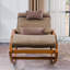 Chaise berçante en bois massif