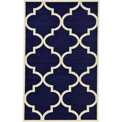 Tapis bleu Cohleen