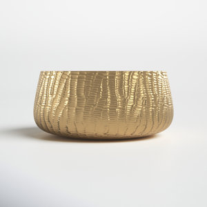 Kaden Metal Decorative Bowl in Gold