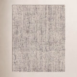 Coltrane Handmade Solid Gray/ Ivory Area Rug (5'X8')