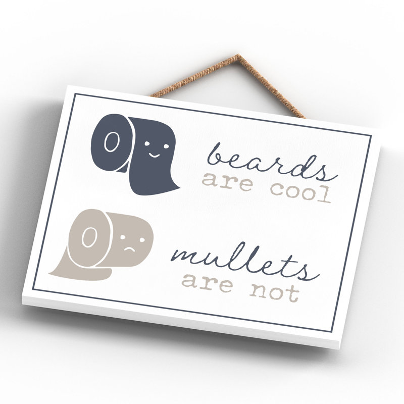 Vivid Squid Wholesale Mullets Aren't Cool - No Frame Print on Wood