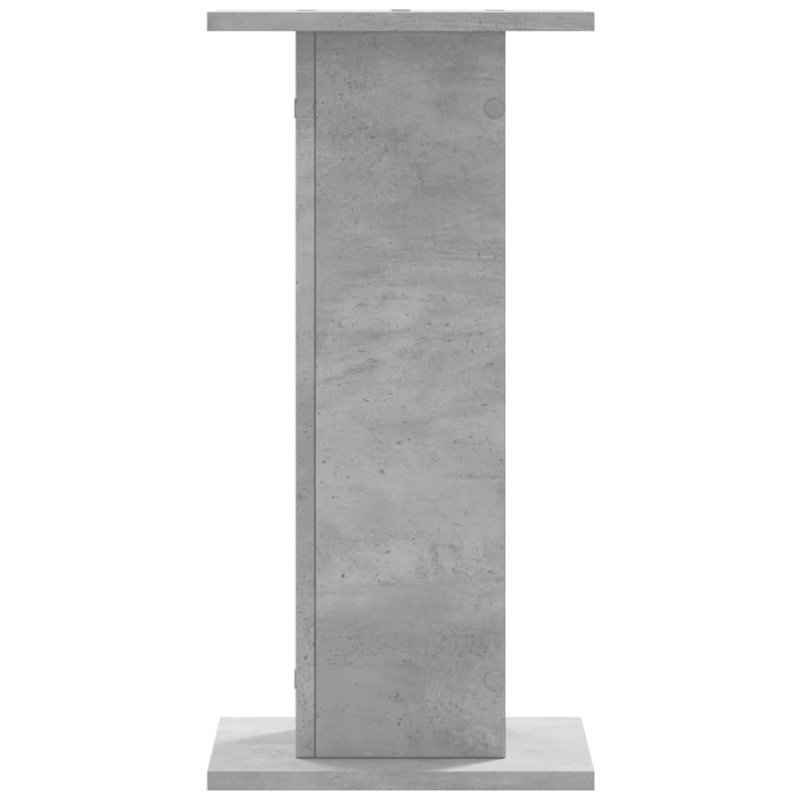  Speaker Stands Living Room Speaker Floor Stand 2 Pcs Engineered Wood, Grey