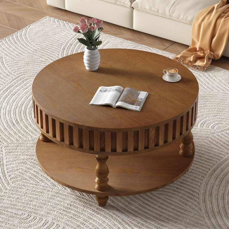 Table basse Farmhouse, Noyer brun