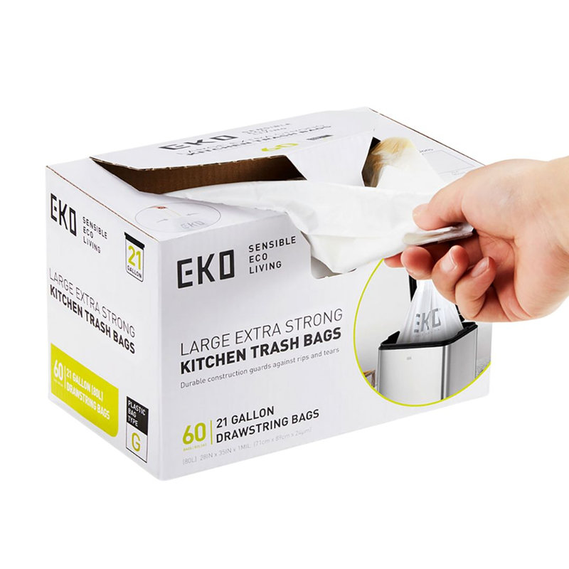 90L Trash Bags - 60 Count