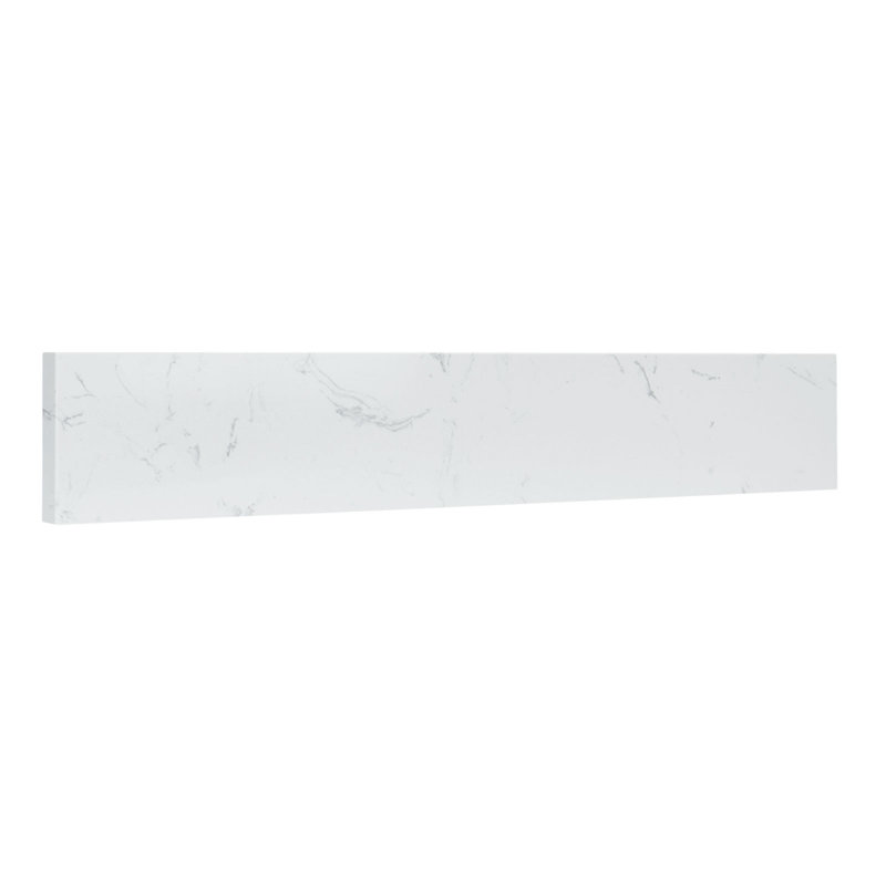 Dosseret de meuble-lavabo en pierre reconstituée de 24 po en blanc Carrara