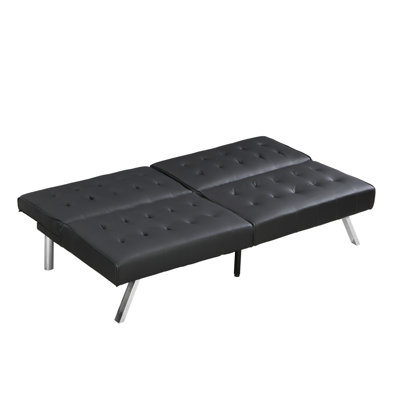 WOOD FRAME, STAINLESS LEG, FUTON by Ebern Designs