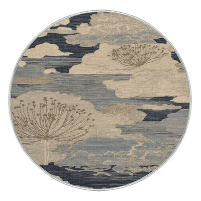 Machine Washable Nature Beige Area Rug