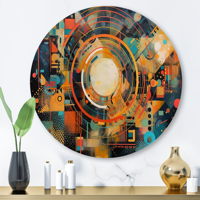Décoration murale géométrique vibrations II, H 29 po x l 29 po x P 1 po