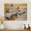 Lilas printemps harmonie dorée II - impression traditionnelle sur bois doré sur bois de pin naturel-124180980