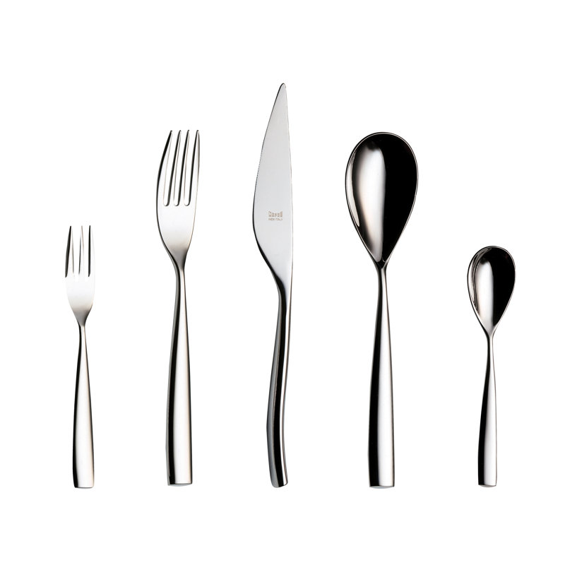 Ensemble de couverts Arte avec fourchettes à gâteaux - 30 pièces - Acier inoxydable