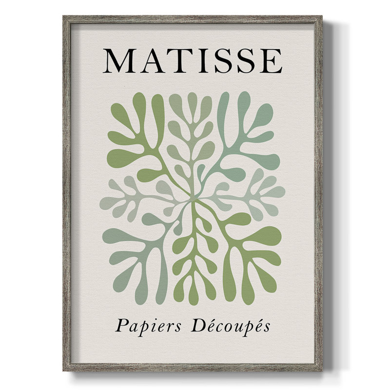 Matisse CCLxxxxi, reproduction d'art encadrée - bois massif, H 15 po x l 12 po