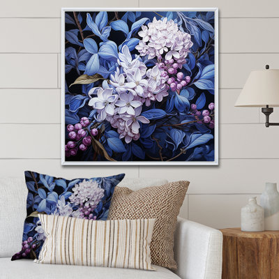 «Blue Garden of Lilacs II» sur toile