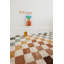 Machine Woven Shaggy Chequered Multico Area Rug-1351895705