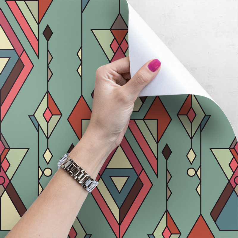 Katlyn Geometric Wallpaper, 208 x 146cm
