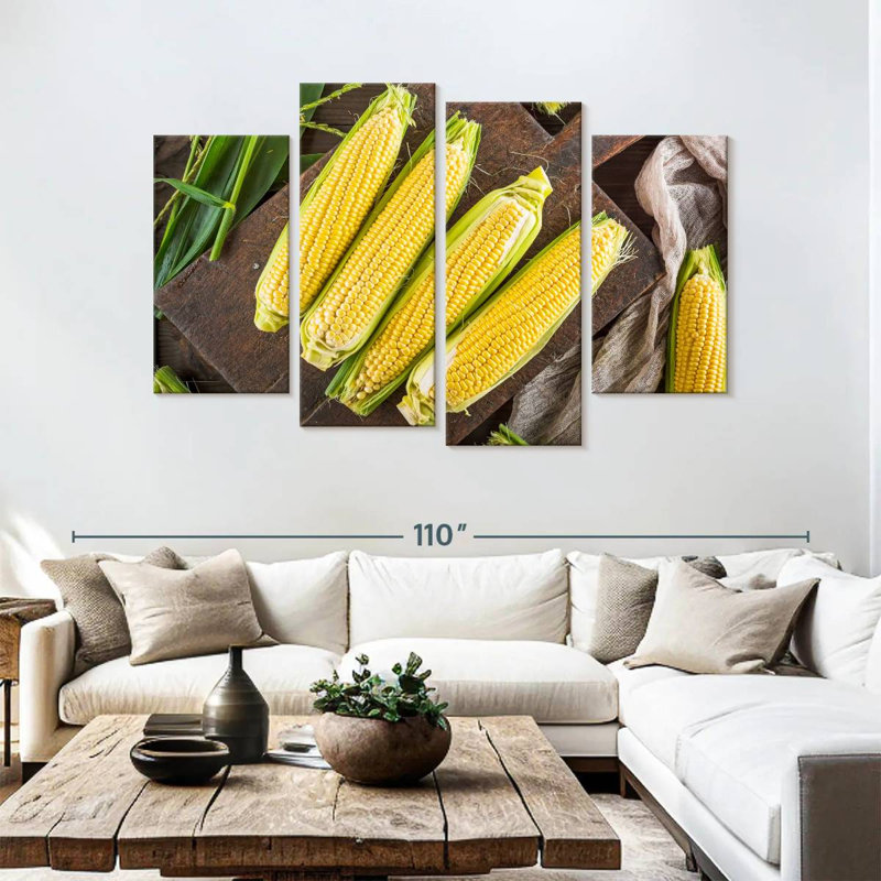 Harnek Corn Cobs, 54" H x 84" W