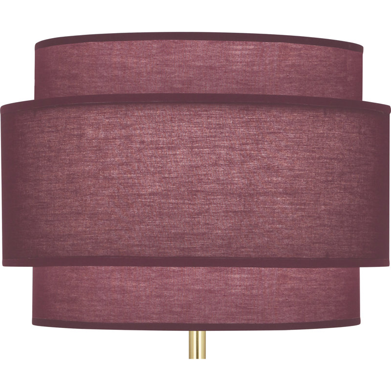 Decker Metal Table Lamp, Modern Brass, Vintage Wine