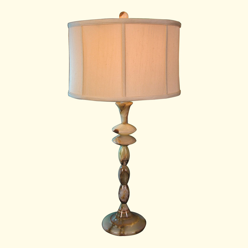 Chartreuse Marble Table Lamp